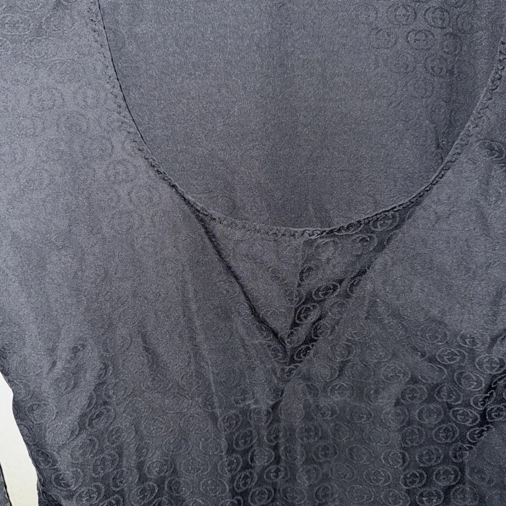 Black Textured Sleeveless Top